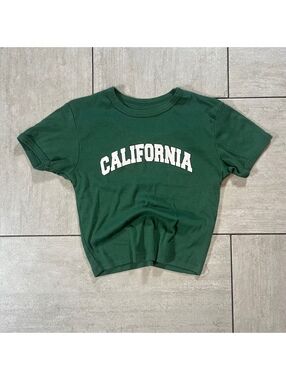 social SCENE California Graphic Crop T-Shirt Small